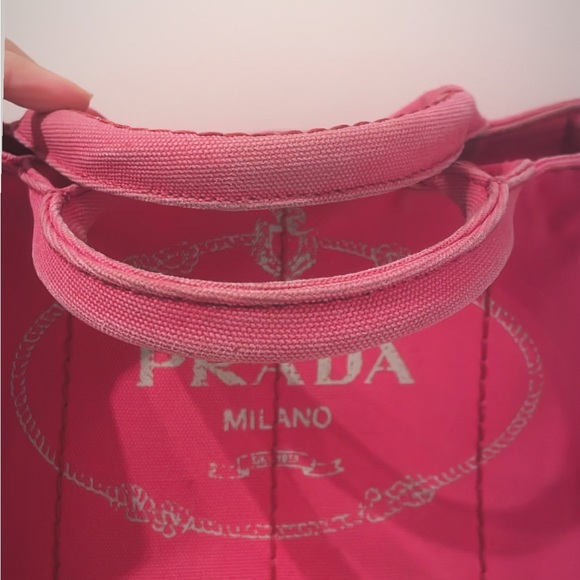 Prada Canapa in peonia color 100% authentic - Picture 7 of 17